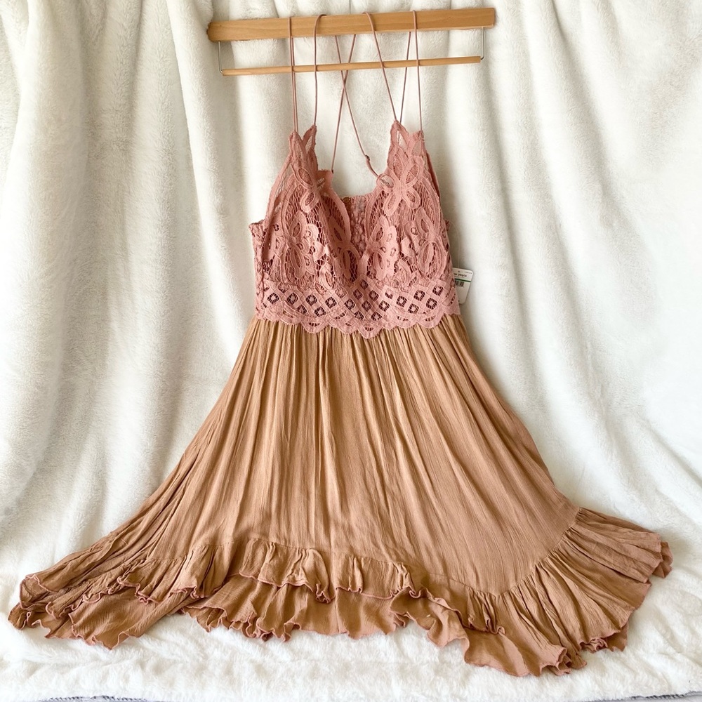 Free People Adela Slip Mini Dress NWT